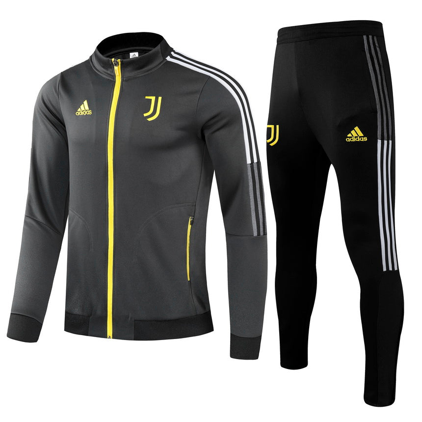 Juventus 21/22 Full-Zip Youth Tracksuit - Black