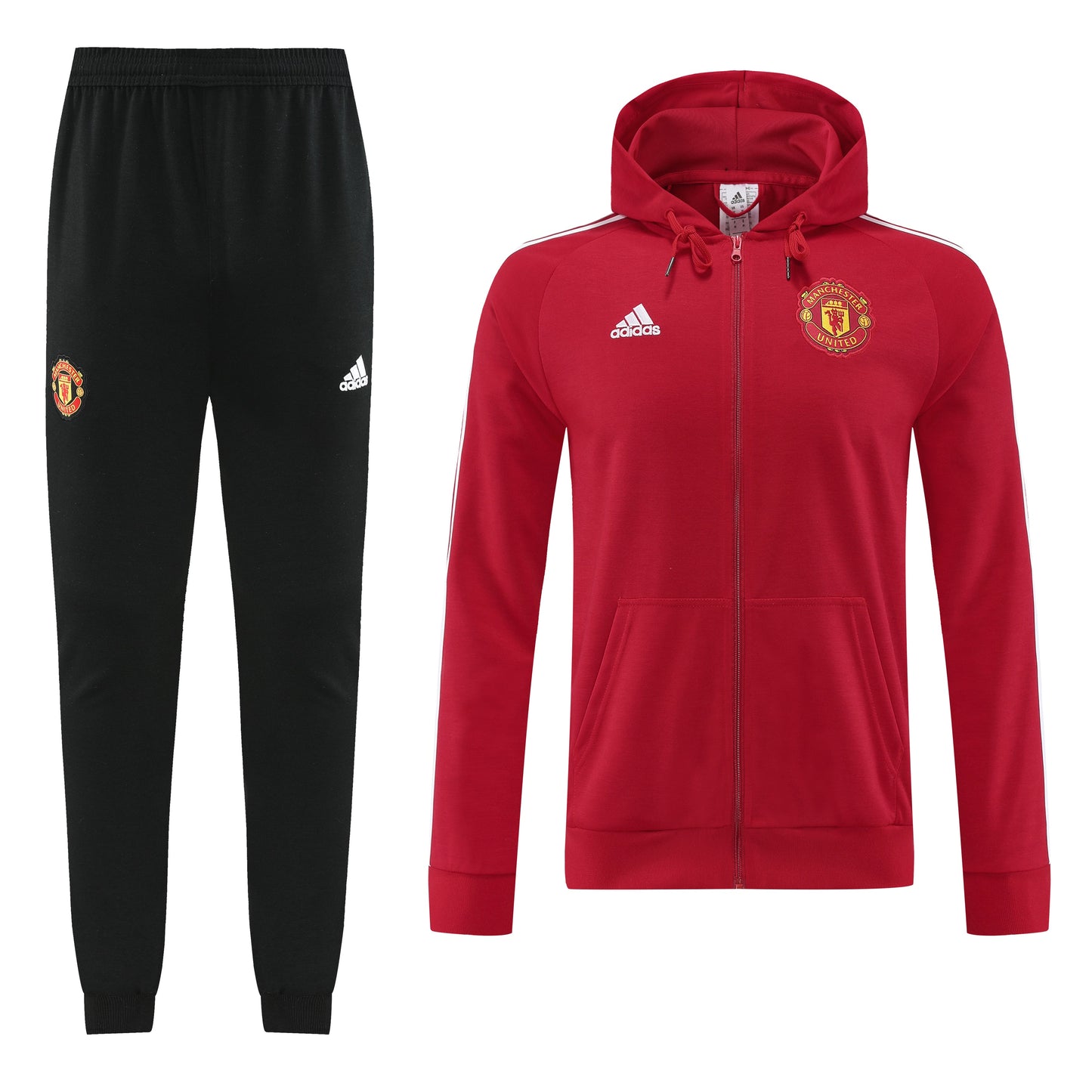 Manchester United 22/23 Hooded Full-Zip TrackSuit - Red