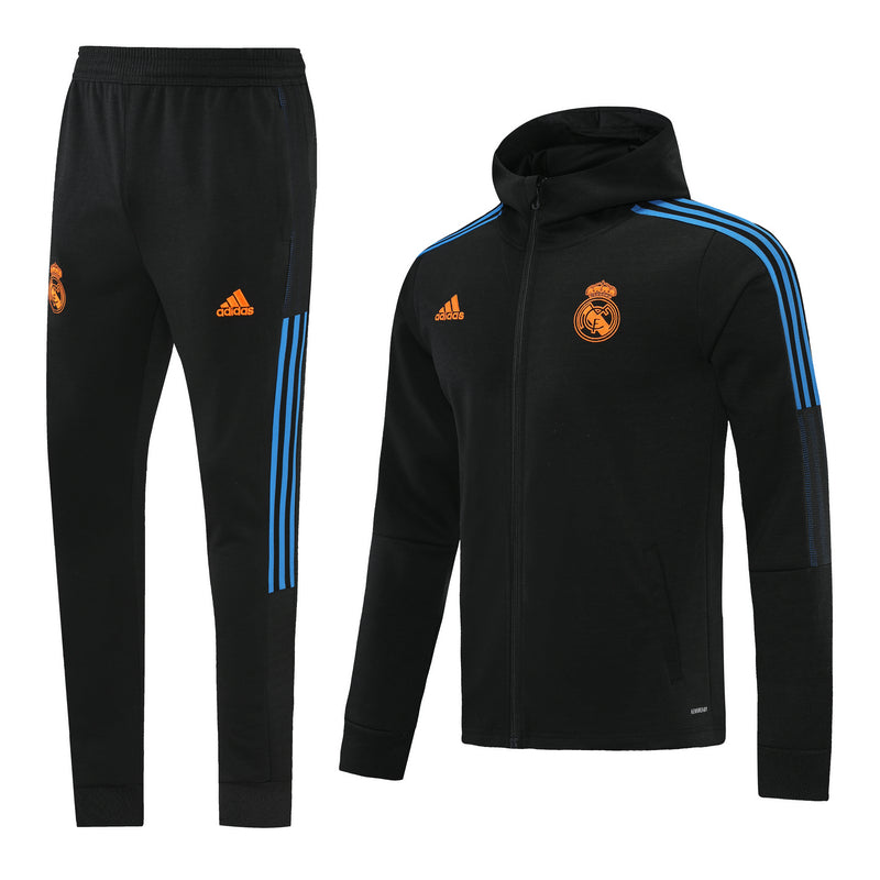 Real Madrid 21/22 Full-Zip TrackSuit - Navy Blue