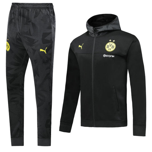 Borussia Dortmund 21/22 Full-Zip Tracksuit - Black