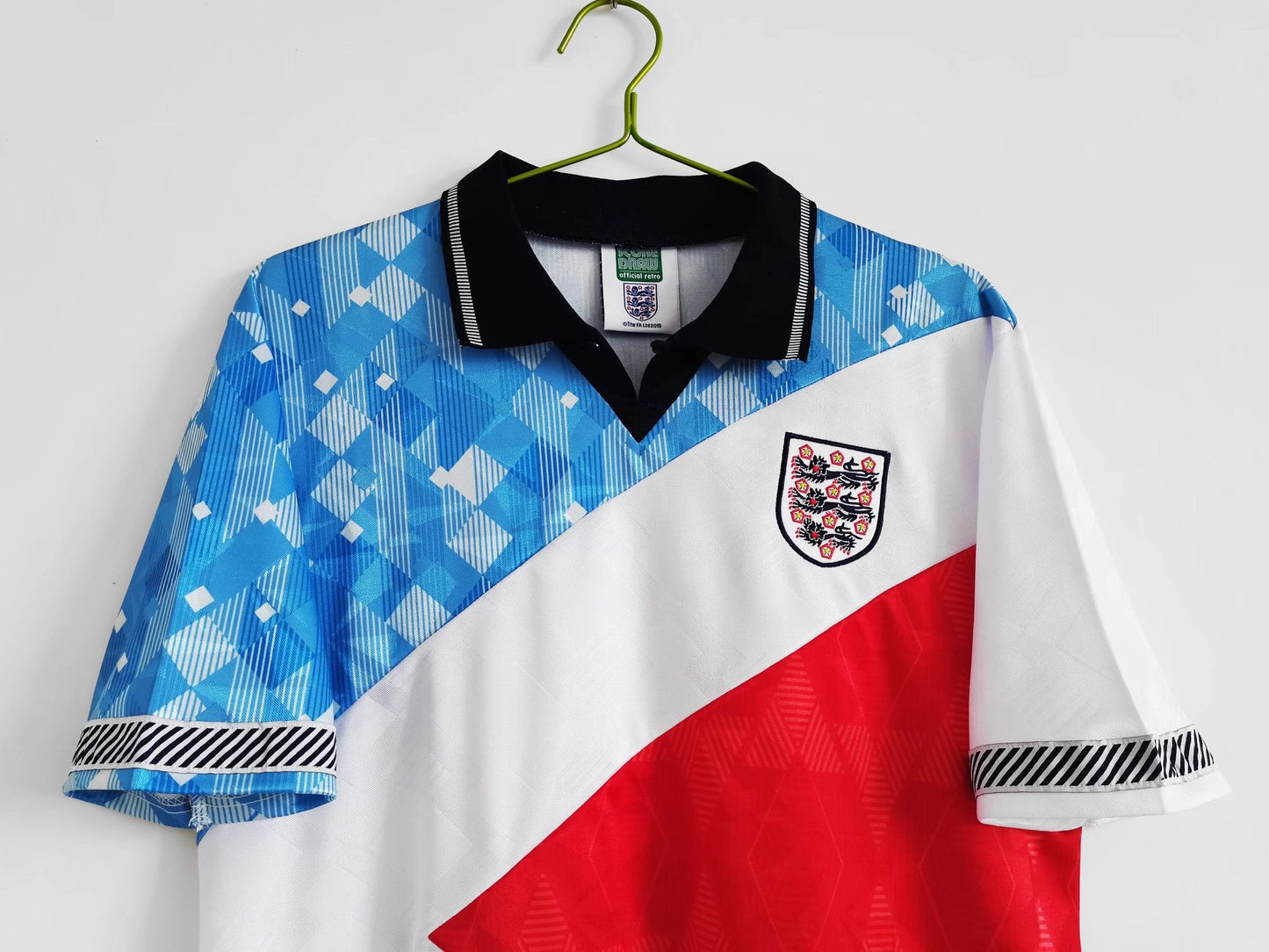 England 1990 World Cup Tricolour Retro Jersey