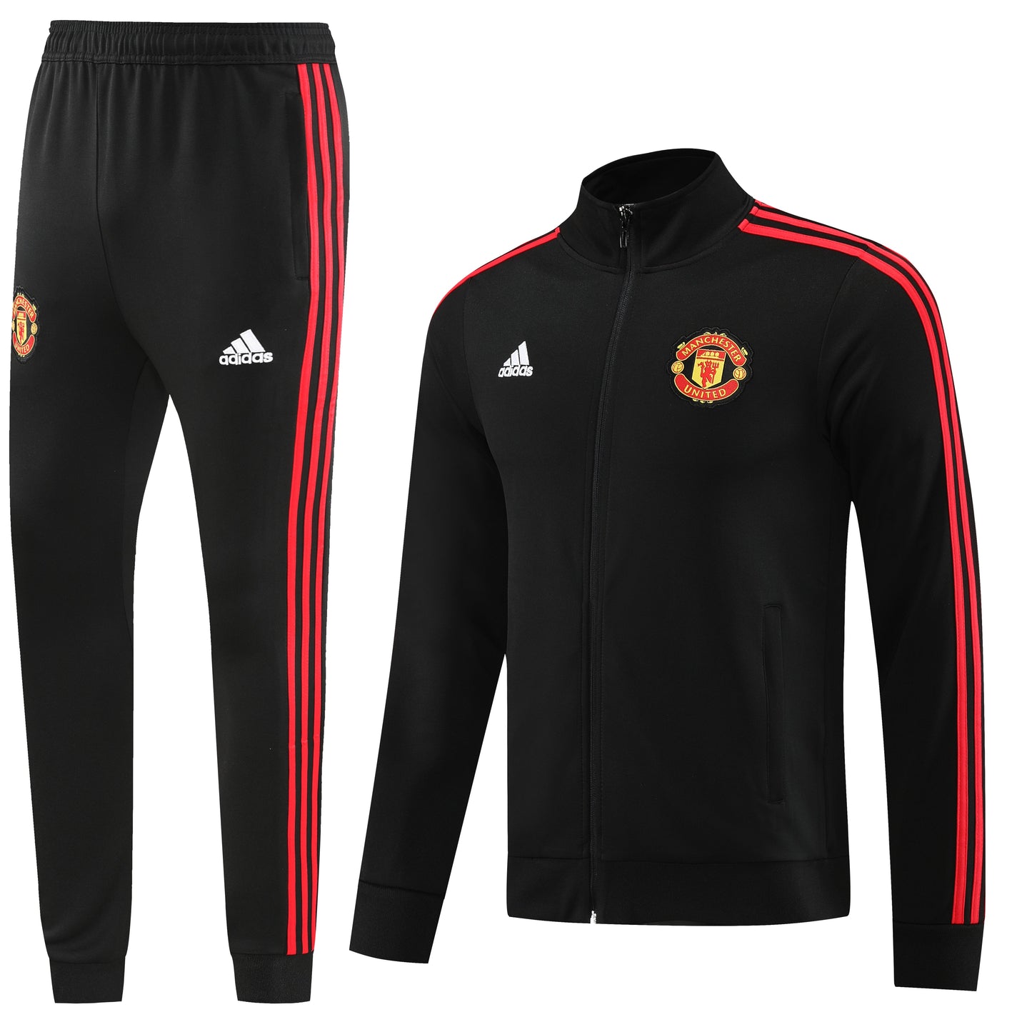 Manchester United 23/24 Full-Zip Tracksuit - Black