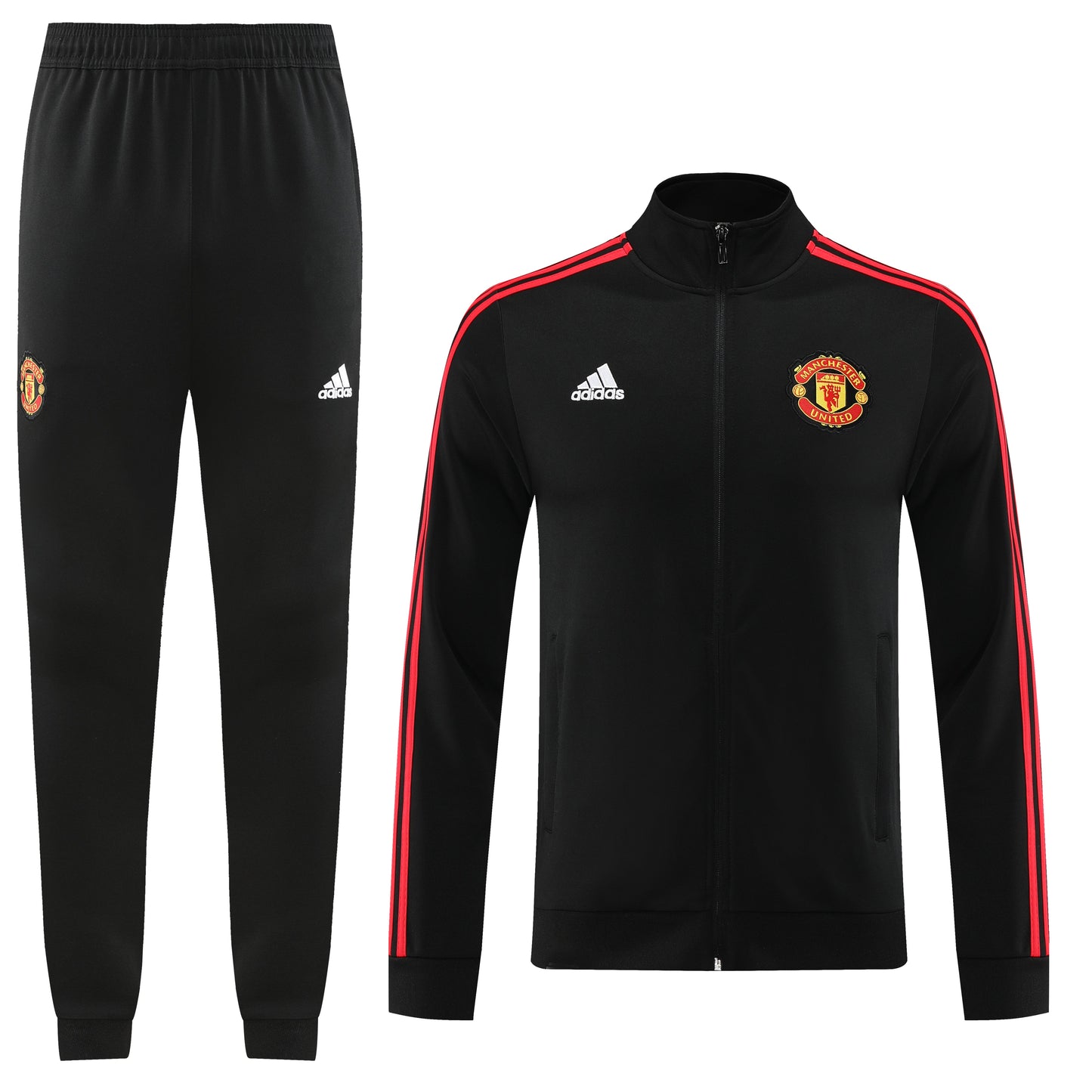 Manchester United 23/24 Full-Zip Tracksuit - Black