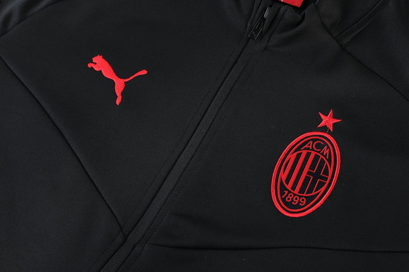 AC Milan 22/23 Full-Zip Tracksuit - Black