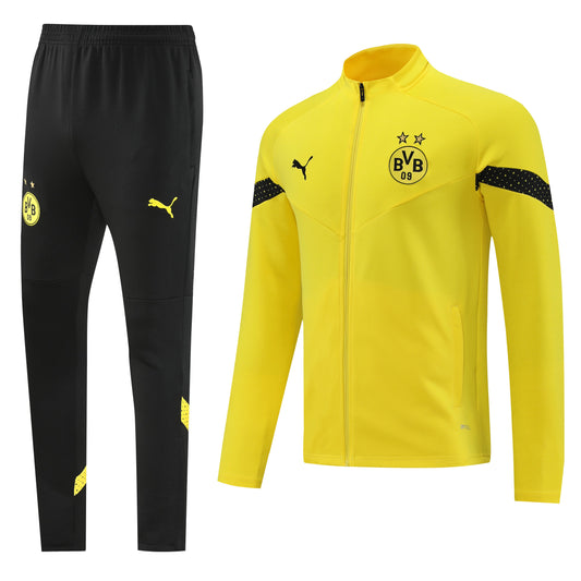 BVB 22/23 Full-Zip TrackSuit - Black - Yellow