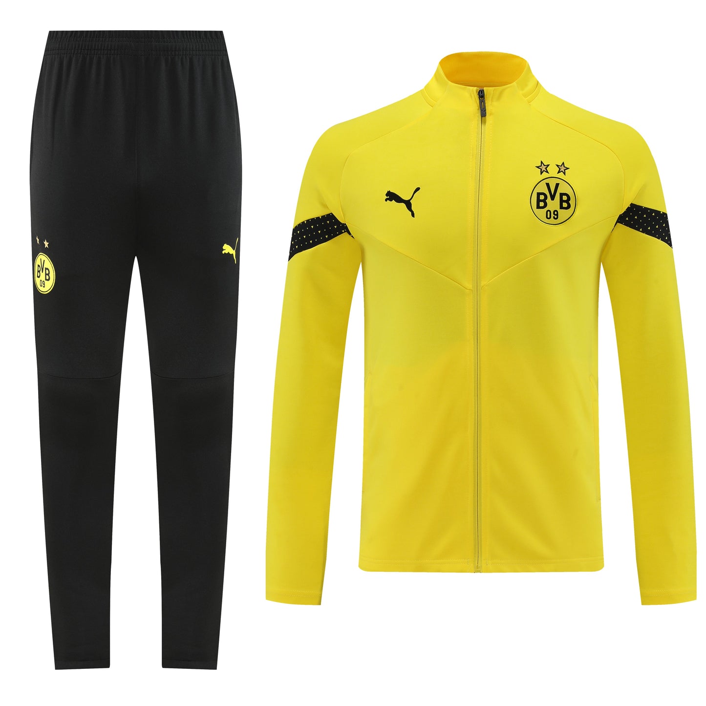 BVB 22/23 Full-Zip TrackSuit - Black - Yellow