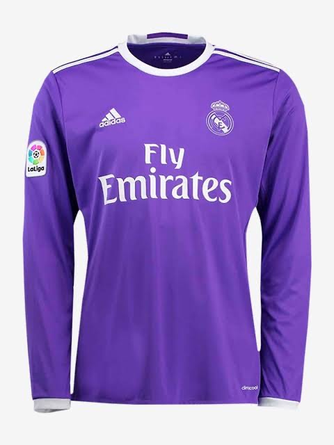 Real Madrid 16/17 Long Sleeves Away jersey