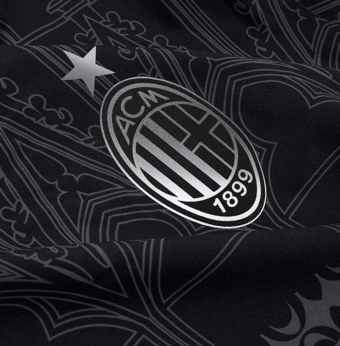 AC MILAN X PLEASURES 23/24 Fourth Jersey - Dark Version