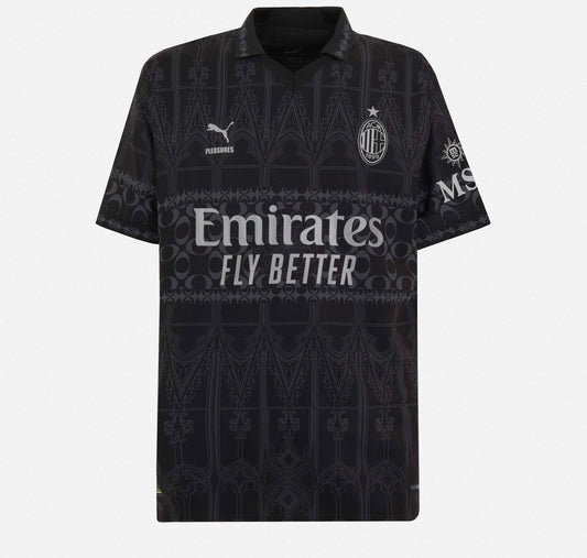 AC MILAN X PLEASURES 23/24 Fourth Jersey - Dark Version