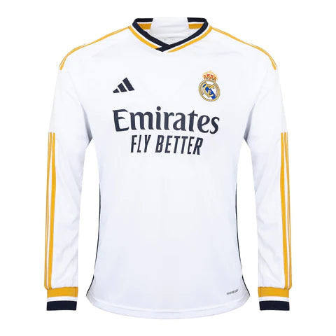 Real Madrid 23/24 Long Sleeves Home Jersey