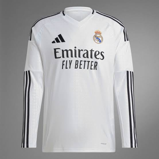 Real Madrid 24/25 Long Sleeves Home Jersey