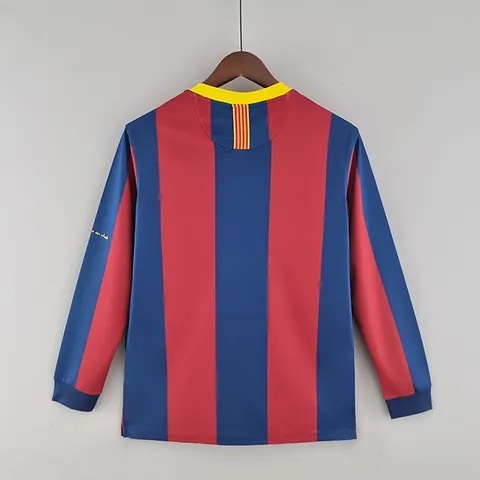 Barcelona 10/11 Long Sleeves Home Jersey