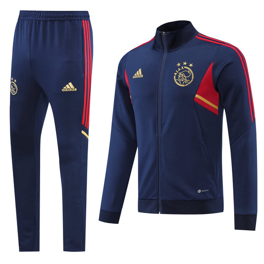 Ajax 22/23 Full-Zip Tracksuit - Navy Blue