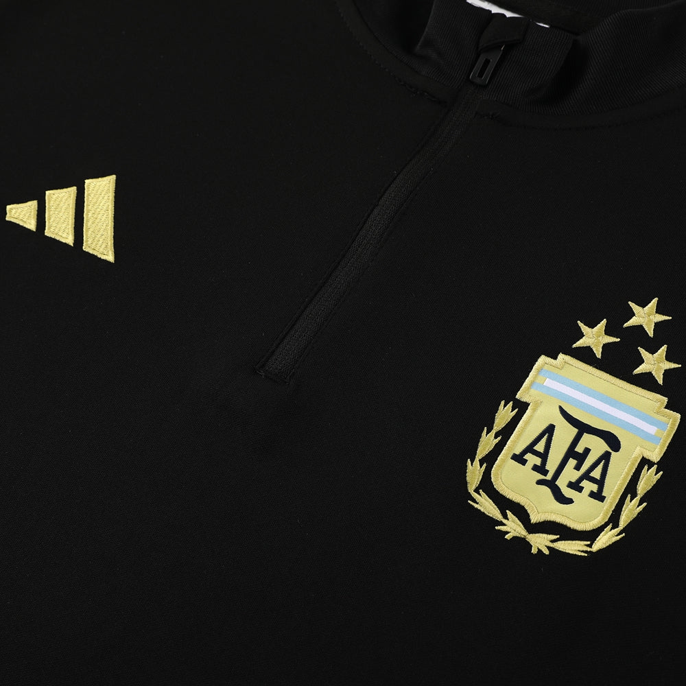 Argentina 23/24 Half-Zip Tracksuit - Black