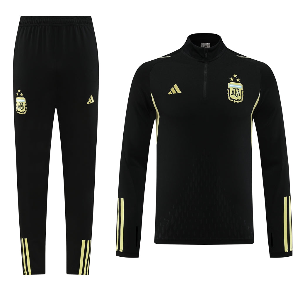 Argentina 23/24 Half-Zip Tracksuit - Black