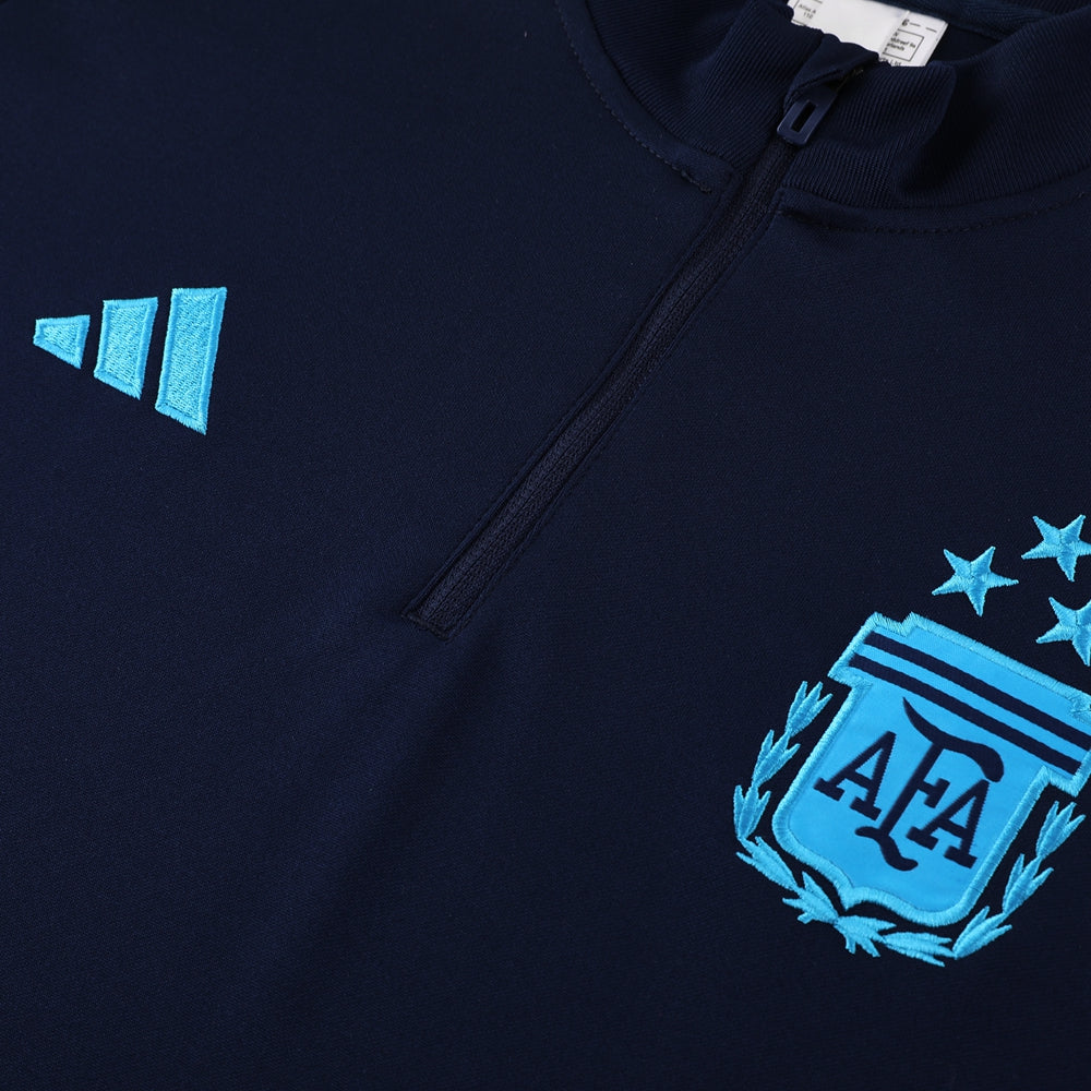 Argentina 23/24 Half-Zip Tracksuit - Navy Blue