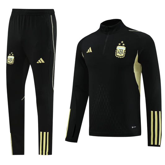 Argentina 23/24 Half-Zip Tracksuit - Black