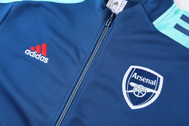 Arsenal 21/22 Full-Zip Tracksuit - Blue