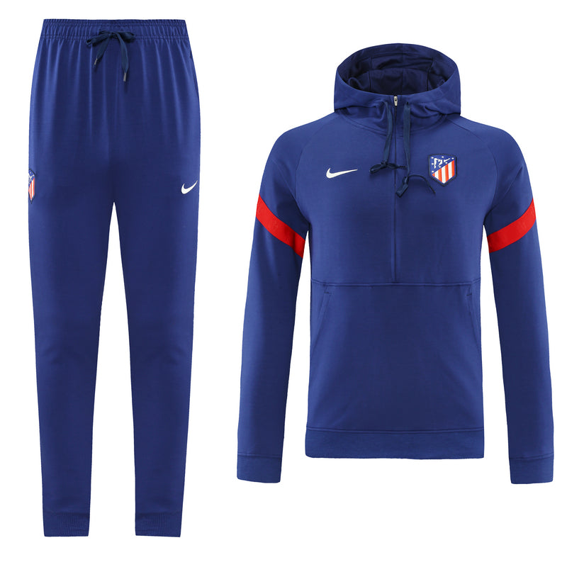 Atlántico Madrid 21/22 Hooded Full-Zip Hooded Tracksuit