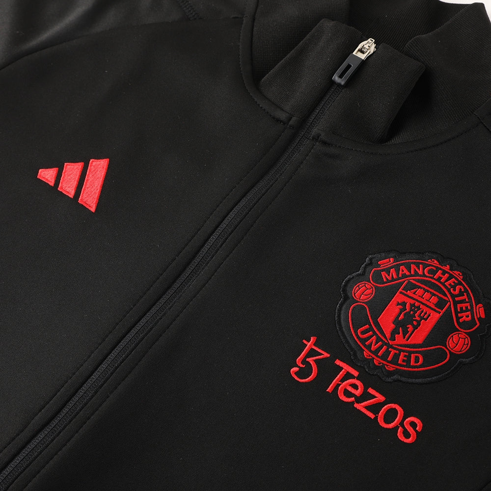 Manchester United 23/24 Full-Zip TrackSuit = Black