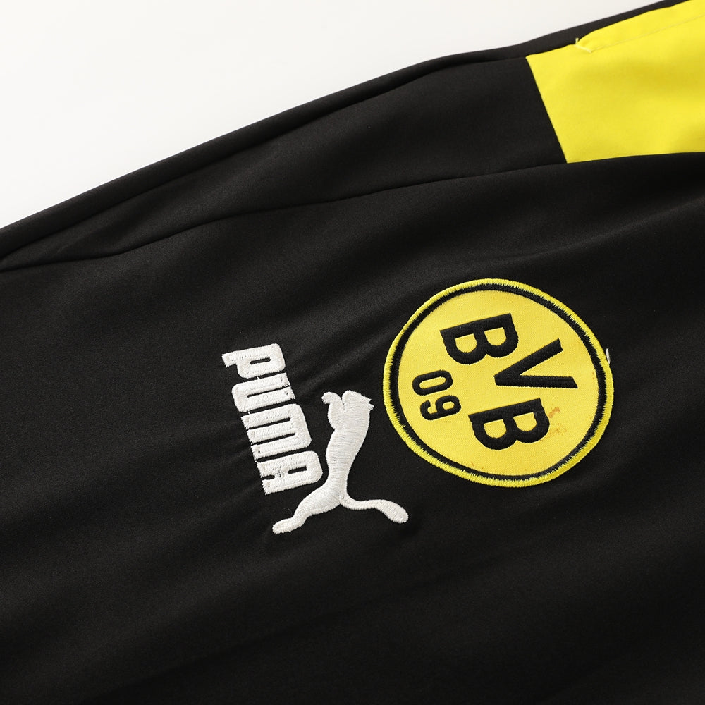 BVB 23/24 Hooded Full-Zip TrackSuit - Black / Yellow