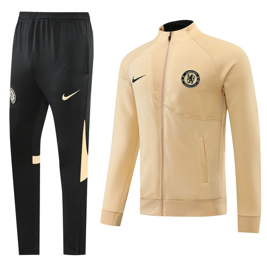 Chelsea 22/23 Full-Zip Tracksuit - Gold