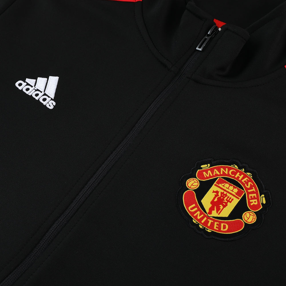 Manchester United 23/24 Full-Zip Tracksuit - Black