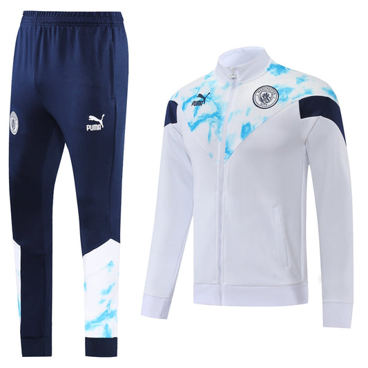 Manchester City 22/23 Full-Zip TrackSuit - White