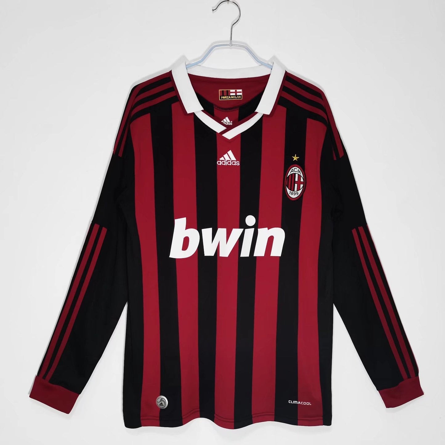 AC Milan 09/10 Long Sleeves Home Jersey