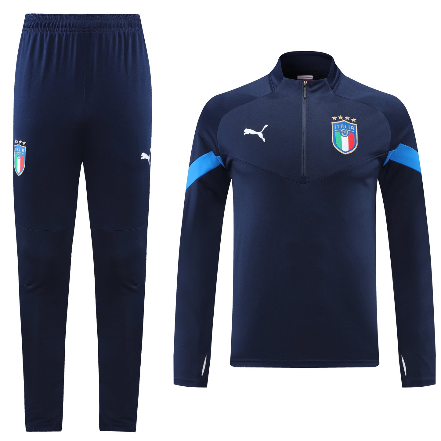 Italy 22/23 Half-Zip Tracksuit - Blue