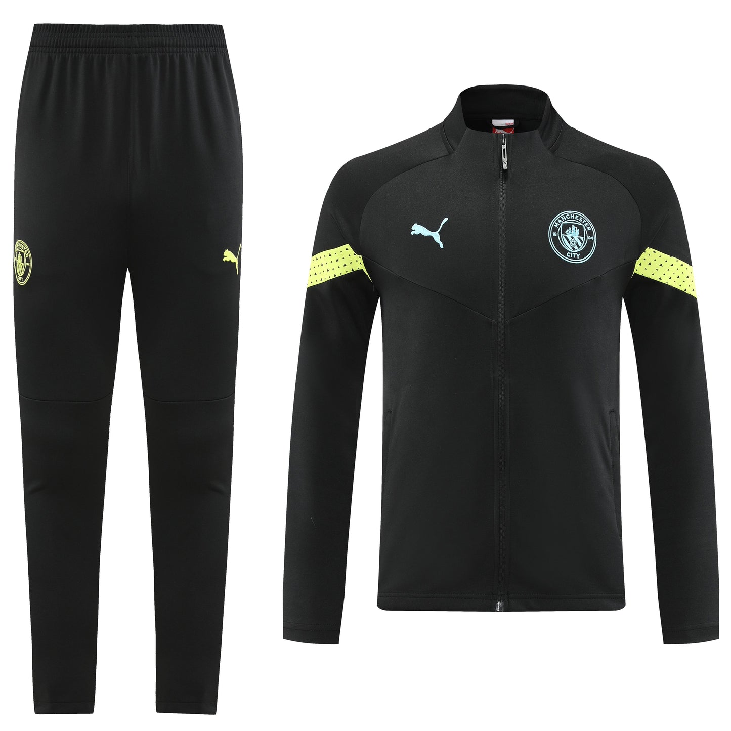 Manchester City 22/23 Full-Zip Tracksuit - Black