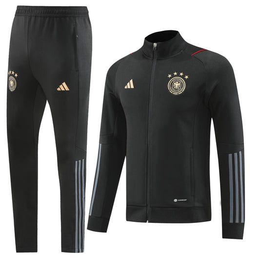 Germany 22/23 Full-Zip TrackSuit - Black