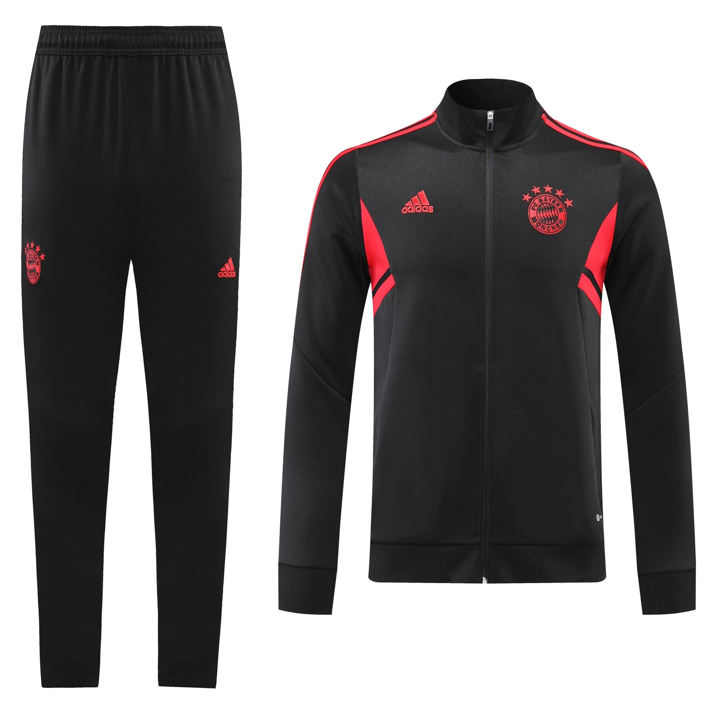 Bayern Munich 22/23 Full-Zip Tracksuit - Black